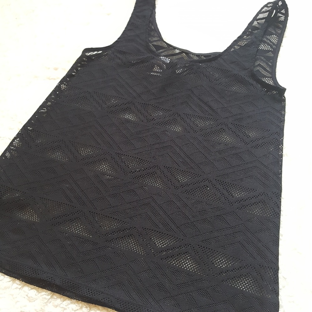 Divided By H&M Women's Black Sheer Tank Top XS